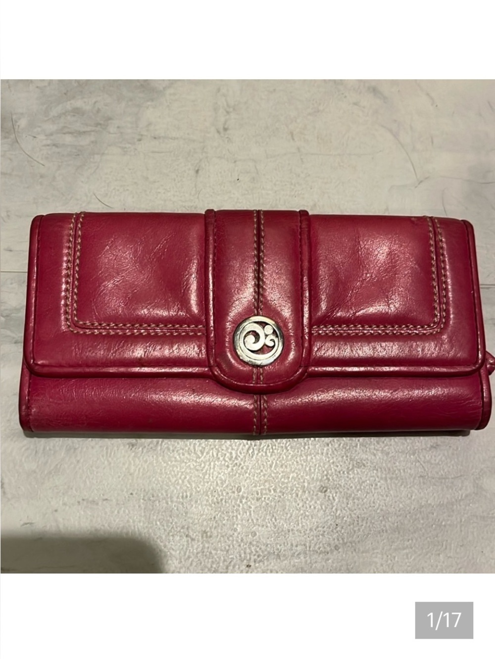 Brighton   Wallet  trifold   Dark, pink   light fuchsia  10 card slots ID holder